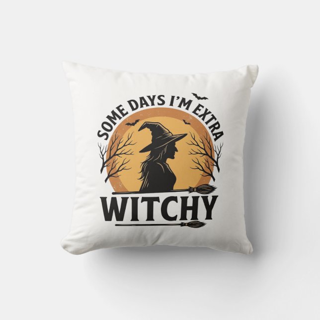 Coussin Conception de vecteur de citation de Halloween vin (Recto)