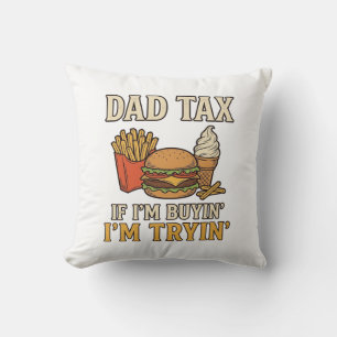 Coussin Conception de vecteur de citation de papa de nourr