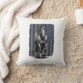 Coussin Conception de vecteur de drapeau de cheval de trai (Couverture)