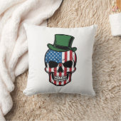 Coussin Conception de vecteur de drapeau de crâne de trèfl (Couverture)