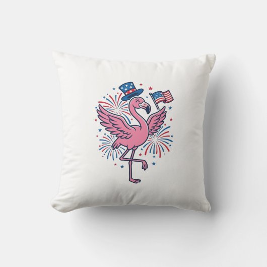 Coussin Conception de vecteur de feux d'artifice de flaman (Recto)