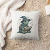 Coussin Conception de vecteur de magicien de tortue mignon (Couverture)