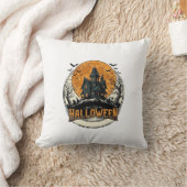 Coussin Conception de vecteur de maison hantée Halloween v (Couverture)