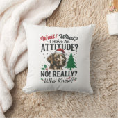 Coussin Conception de vecteur de Noël d'attitude de chien (Couverture)