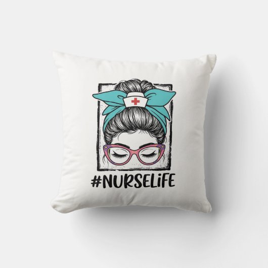 Coussin Conception de vecteur de nœud arc-en-ciel désordon (Recto)