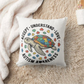 Coussin Conception de vecteur de puzzle de tortue pour la (Couverture)