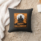 Coussin Conception de vecteur de silhouette de maison hant (Couverture)