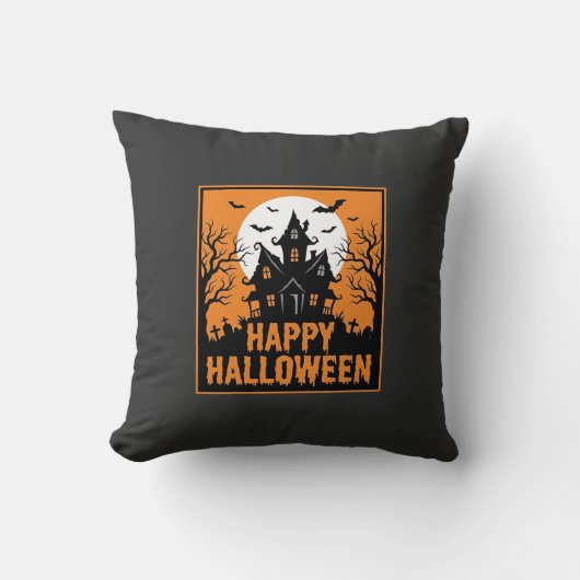 Coussin Conception de vecteur de silhouette de maison hant (Recto)