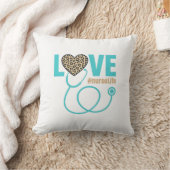 Coussin Conception de vecteur de stéthoscope léopard d'amo (Couverture)