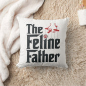 Coussin Conception de vecteur d'humour de chat de père fél (Couverture)
