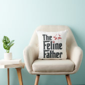 Coussin Conception de vecteur d'humour de chat de père fél (Chaise)