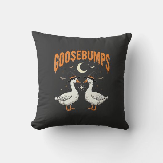 Coussin Conception de vecteur d'oies de sorcière d'Hallowe (Recto)