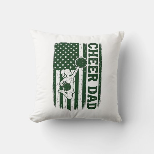 Coussin Conception de vecteur vintage de drapeau américain (Recto)