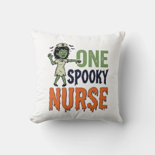 Coussin Conception de vecteur vintage Halloween infirmière
