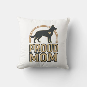 Coussin Conception de vecteur vintage silhouette de chien 