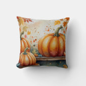 Coussin Conception de Vibes Citrouille Halloween (Recto)