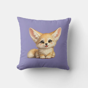 Coussin Conception de vibrations positives de renard fenne