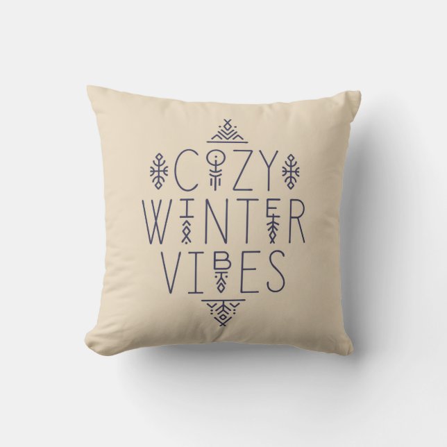 Coussin Conception de vidéos d'hiver (Recto)