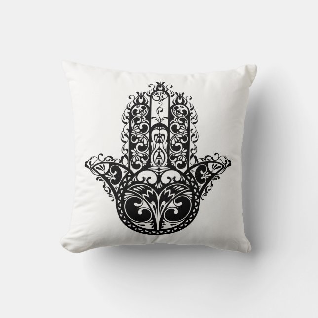 Coussin Conception décorative de Hamsa (Recto)