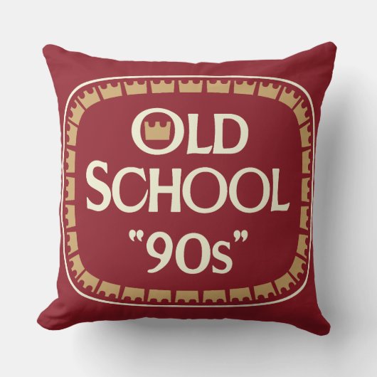Coussin Conception d'étiquette de malt liquor Old School 9 (Recto)