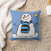 Coussin Conception d'illustration de bonhomme de neige amu (Couverture)