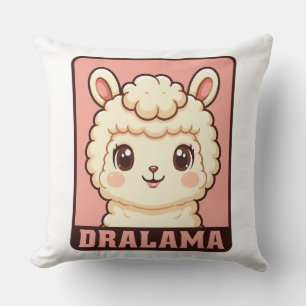 Coussin Conception d'illustration de lama mignon