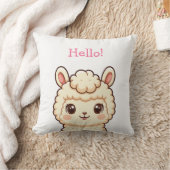 Coussin Conception d'illustration de lama mignon (Couverture)