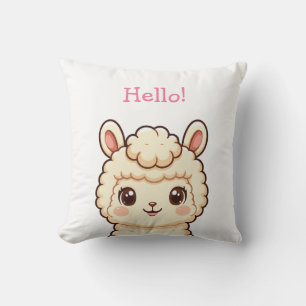 Coussin Conception d'illustration de lama mignon
