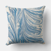 Coussin Conception d'ondulation bleue (Verso)