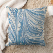 Coussin Conception d'ondulation bleue (Couverture)
