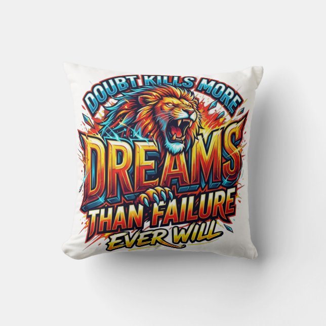 Coussin conception d'oreiller de citation inspirante  (Recto)