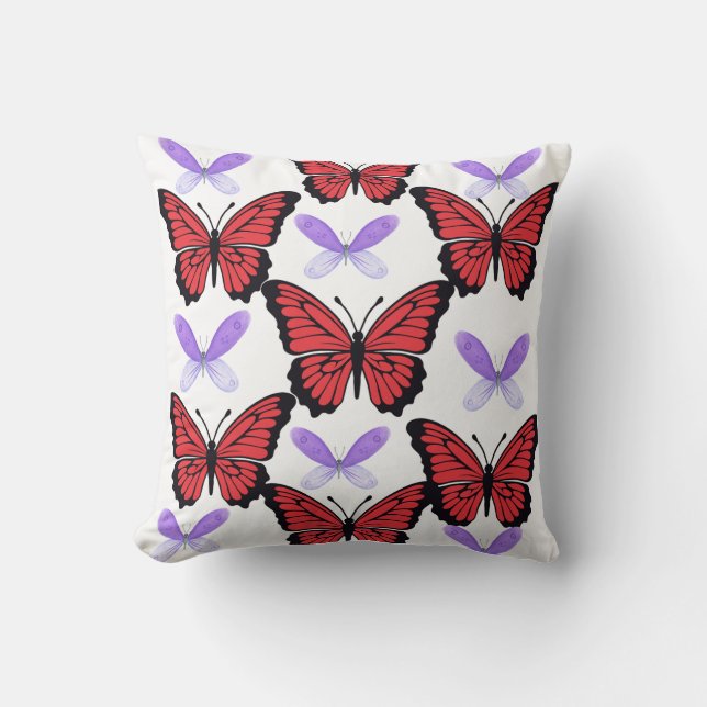 Coussin Conception d'oreiller papillon (Recto)