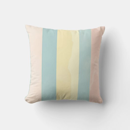 Coussin Conception d'oreiller rayé pastel (Recto)