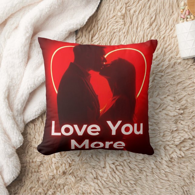Coussin Conception d'oreiller valantine je t'aime plus (Couverture)