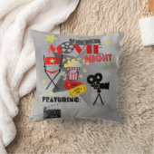 Coussin Conception du cinéma maison de nuit (Couverture)