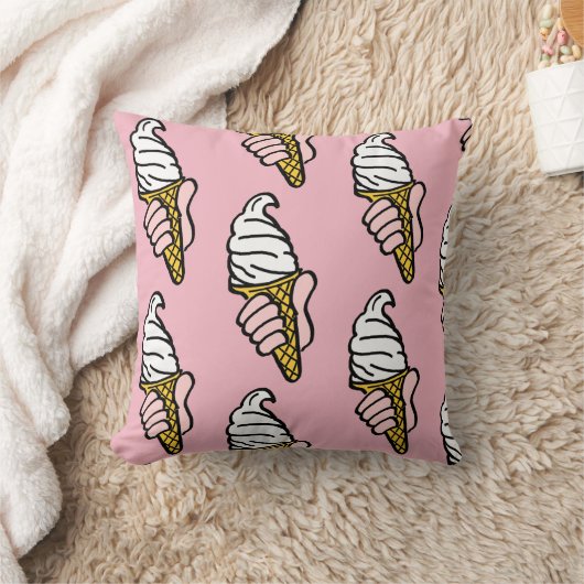 Coussin Conception du cône de crème glacée (Couverture)
