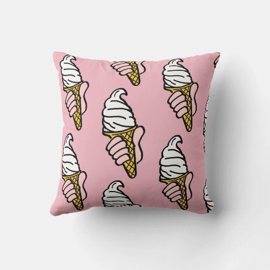 Coussin Conception du cône de crème glacée (Verso)