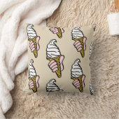 Coussin Conception du cône de crème glacée (Couverture)
