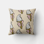 Coussin Conception du cône de crème glacée (Verso)