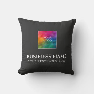 Coussin Conception du logo de l'entreprise sur deux faces