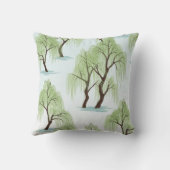 Coussin Conception du saule de plissement (Verso)