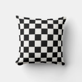 Coussin Conception du tableau de bord noir et blanc (Recto)