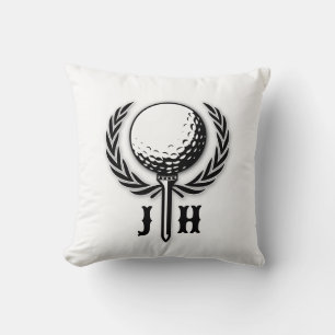 Coussin Conception élégante de monogramme de golf personna