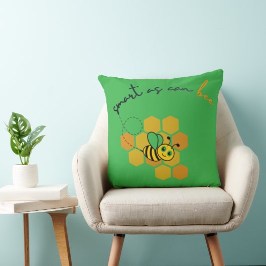 Coussin Conception en Nid d'Abeille Smart As Can Bee (Chaise)