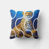 Coussin Conception faune mère et petit guépard (Verso)