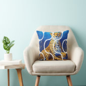 Coussin Conception faune mère et petit guépard (Chaise)