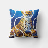 Coussin Conception faune mère et petit guépard (Verso)