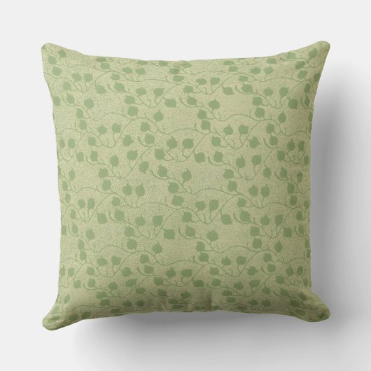 Coussin Conception feuille verte serene (Verso)
