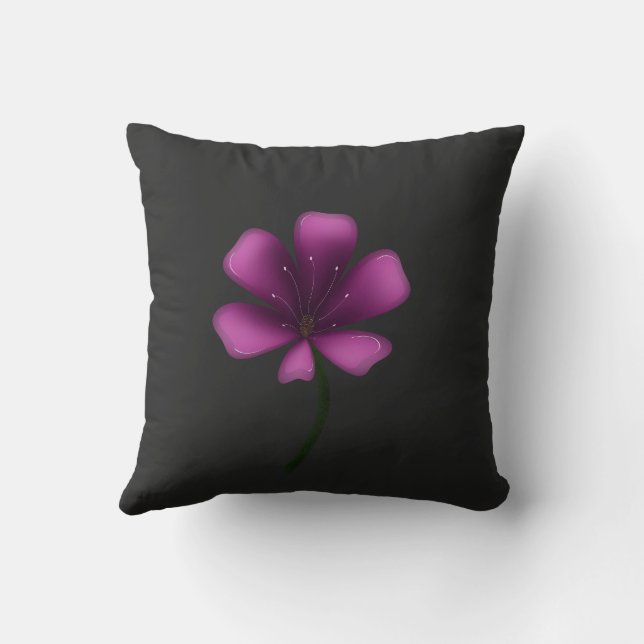 Coussin Conception florale de printemps Bloom Softly Paste (Verso)