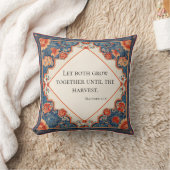 Coussin Conception florale de style élevé avec bordure déc (Couverture)